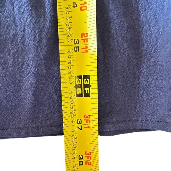 Women’s Crew Neck Cotton Blend Blue Dress with Pockets. Size XXL. Cotton Blend - Picture 6 of 8